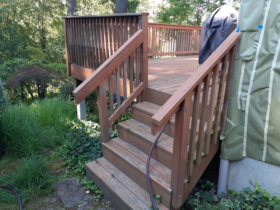 Deck Restoration using Armstrong-Clark Semi-Transparent Cedar 97229 by Paul Schopp