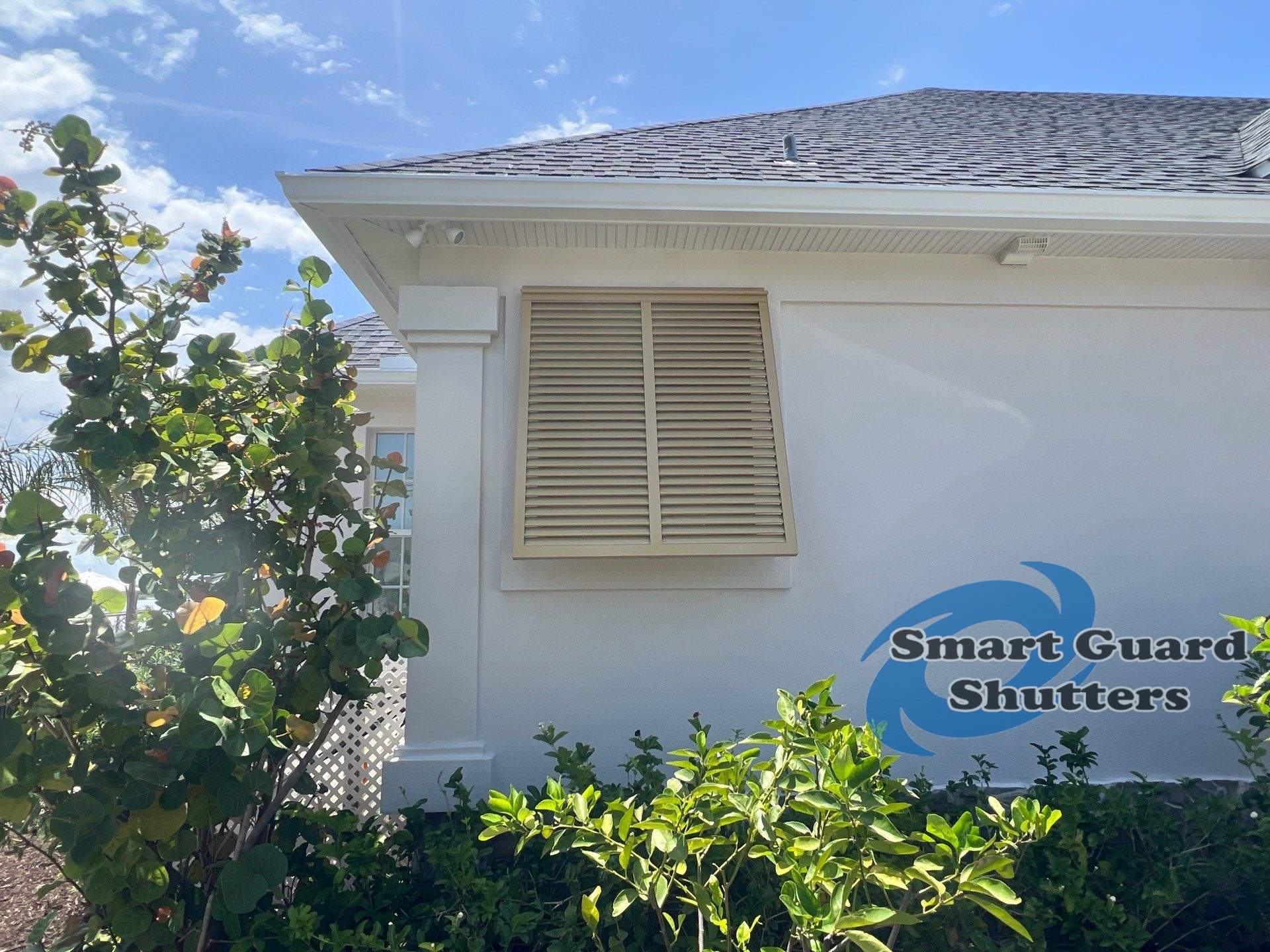 Decorative Bahamas in Beige  by Smart Guard Shutters