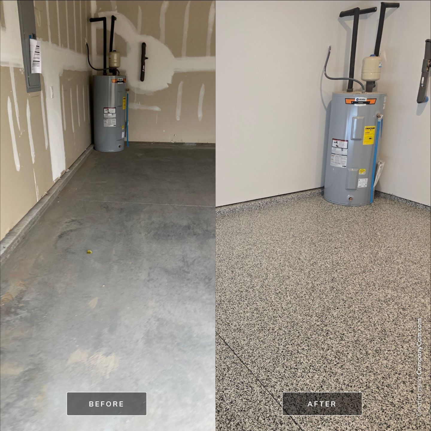 Garage using Domino by Elite Floor Solutions