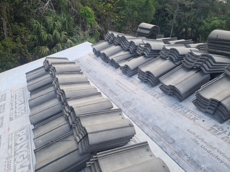 Residential Roofing Installation using Eagle Roofing Tile by BLUES BROTHERS ROOFING