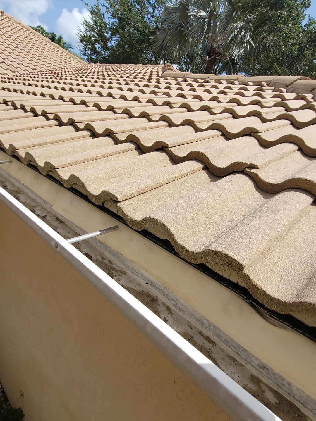 Concrete Tile Roof Leak Repair and Wood Decking Replacement in Parkland by Aastro Roofing