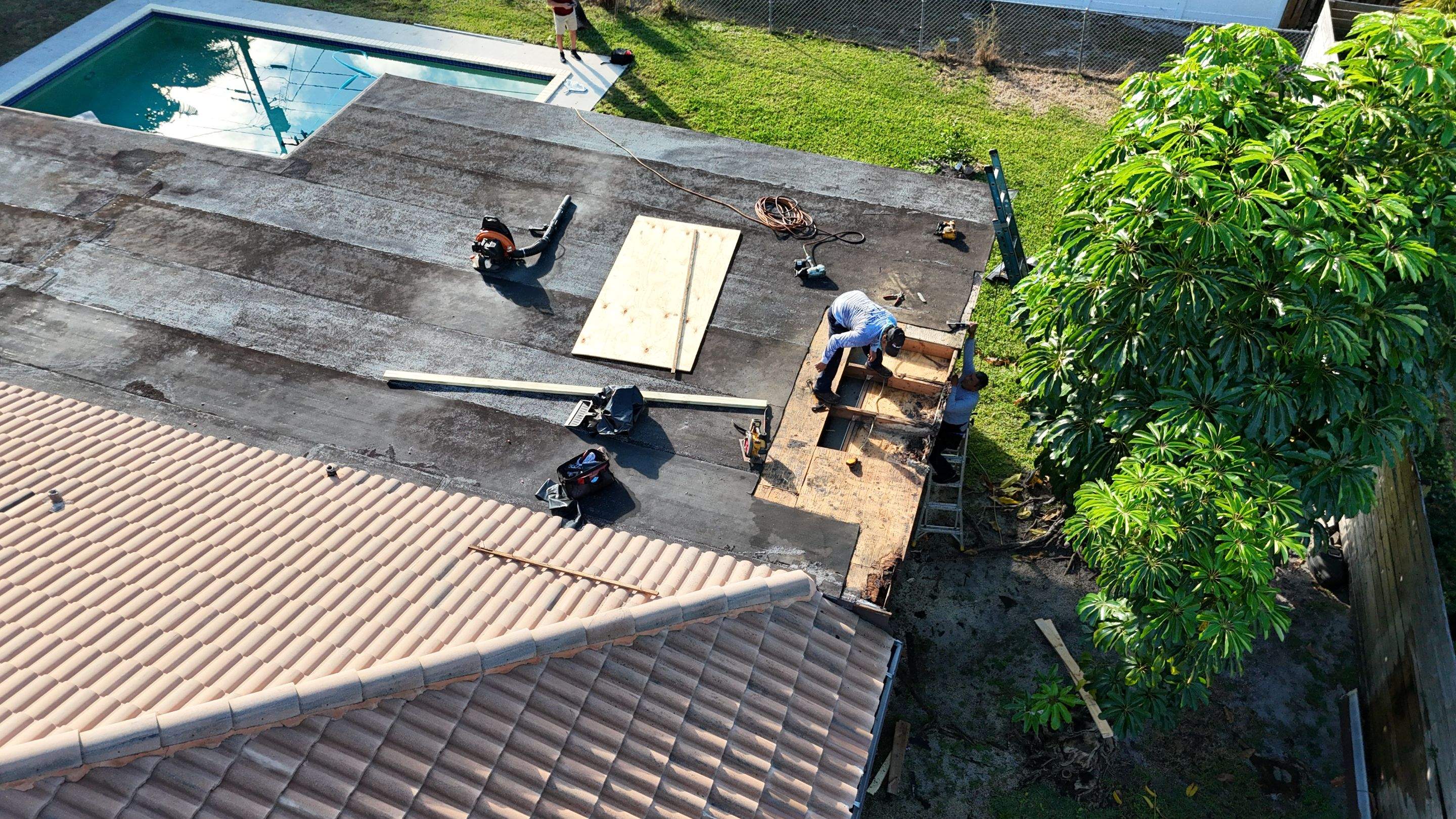 Residential Roof Repair and Flat Roof Restoration in Boca Raton by Aastro Roofing