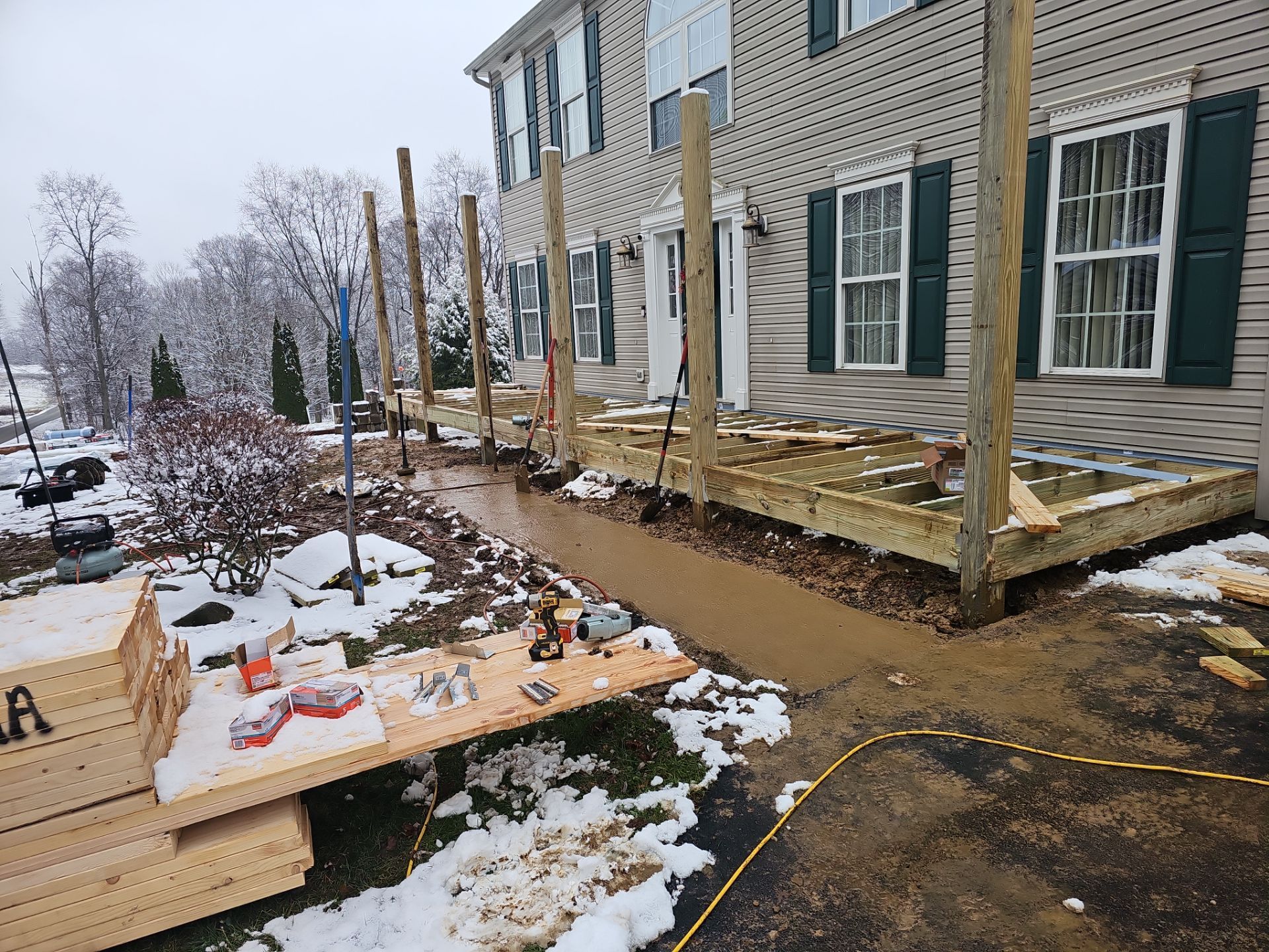 Porch by Cousins Roofing Siding & Decks