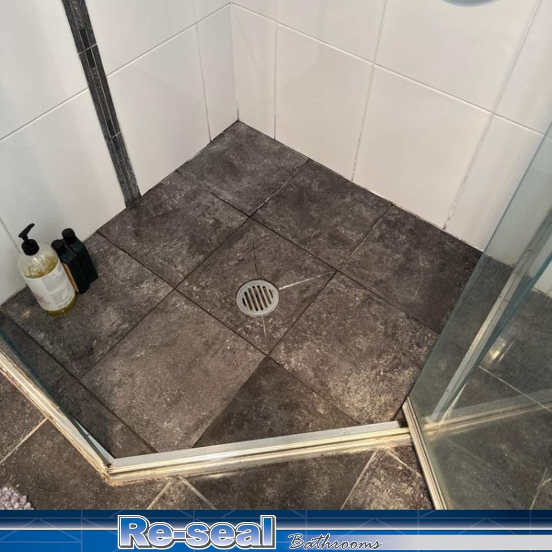 Shower Floor Repair by Re-seal Bathrooms