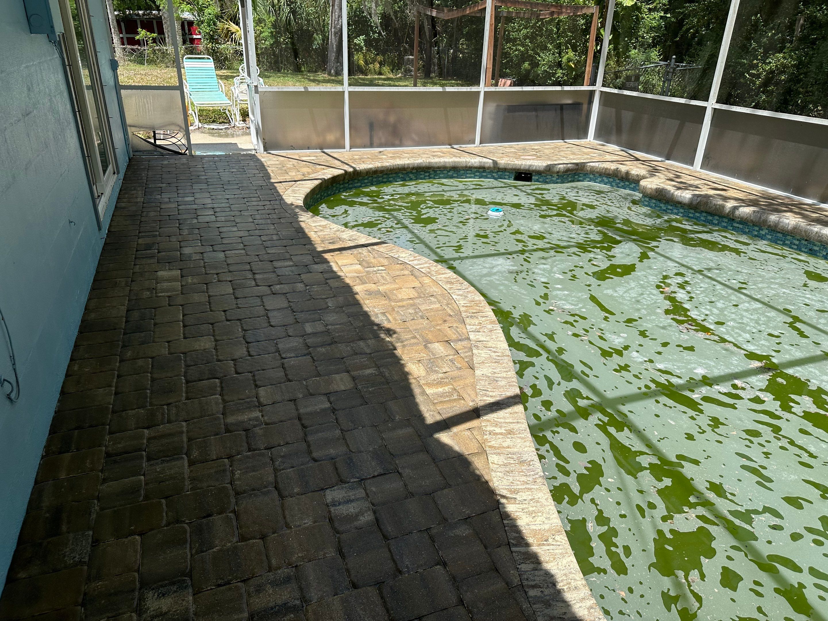 Paver Pool Deck Cleaning in Fair Oaks, Bradenton, FL | Sunshine AquaWash by Sunshine AquaWash