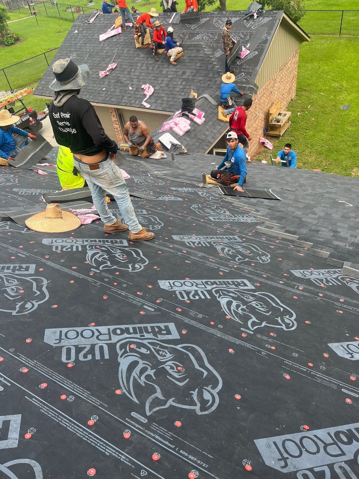 Residential Roofing Installation using Owen's Corning Duration (Lifetime) Shingles by Roof Repair Company