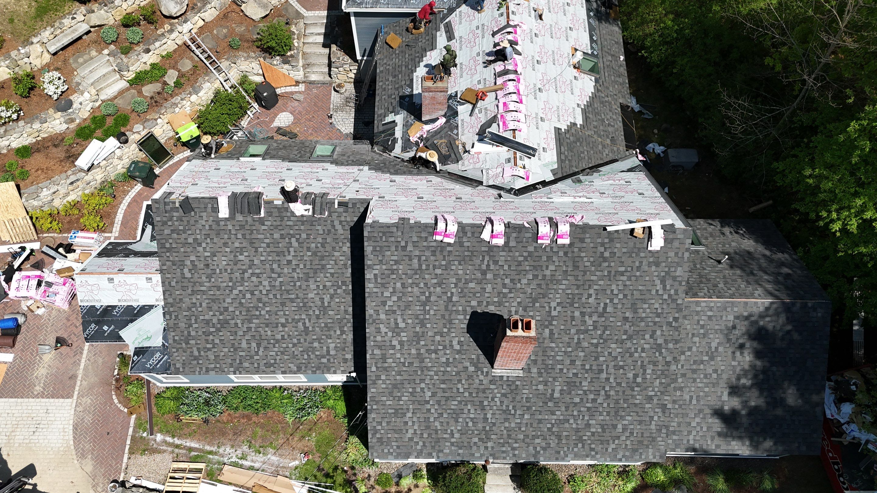 Roof Replacement + Metal Valleys + Snow Belt + Skylights — Carlisle, MA by Mighty Dog Roofing of Greater Middlesex County