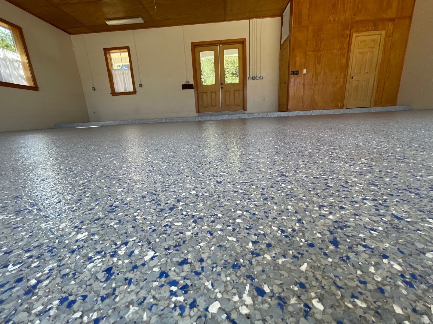 Garages Project in Micanopy, FL in Custom Color by Cross Creek Concrete Coatings