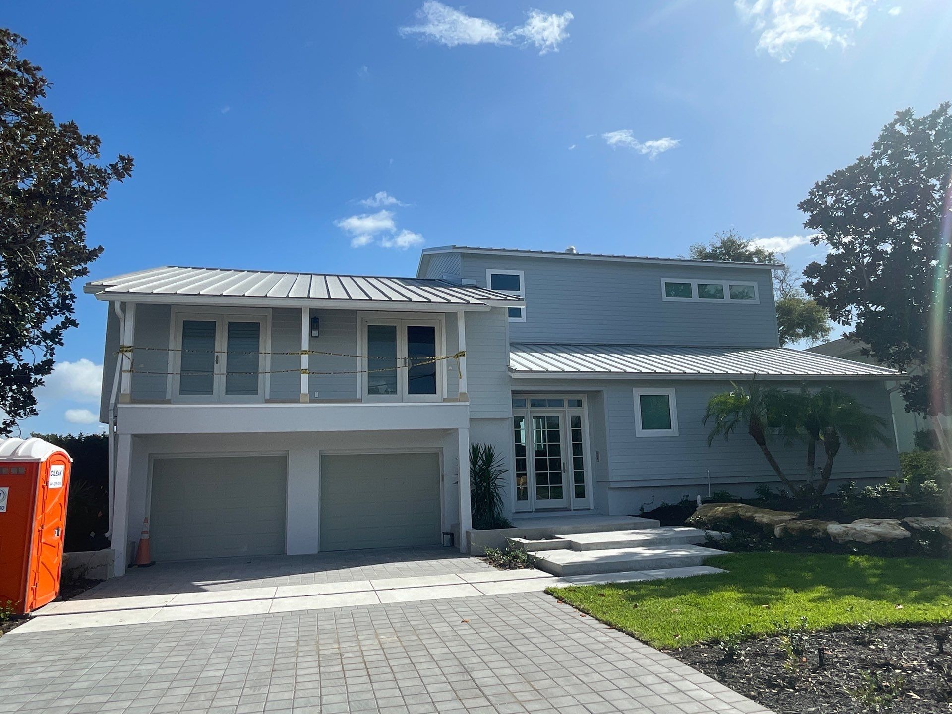 7-Inch K-Style Seamless White Gutters in Osprey FL by Gutter Professors