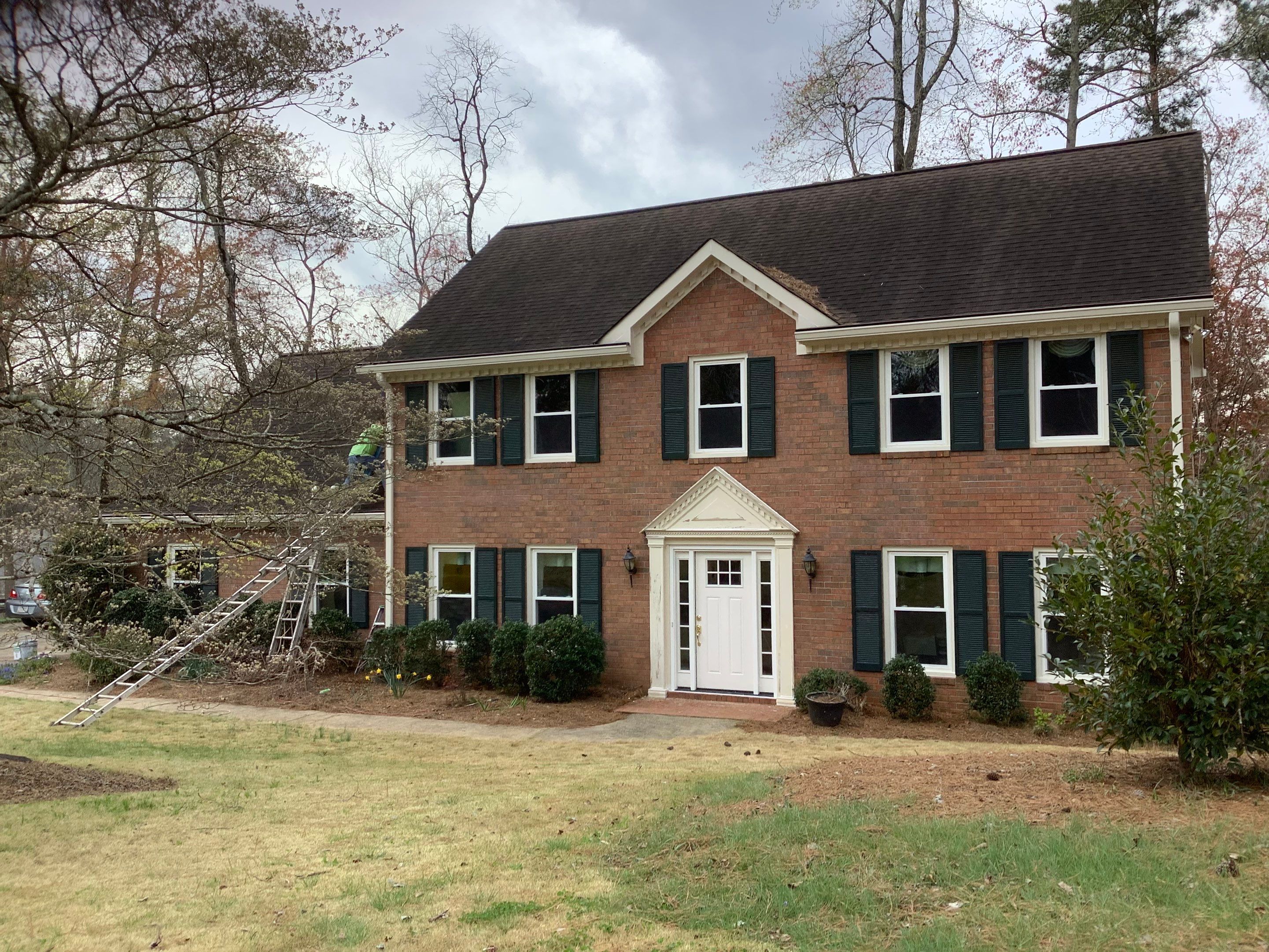 Colonial Home Exterior Painting and Trim Refresh in Marietta by Swift Home Renovations