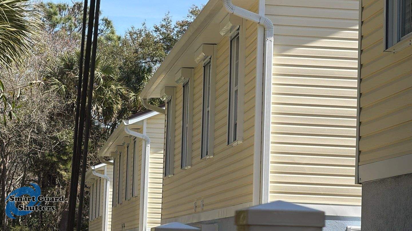Hurricane Protection in White by Smart Guard Shutters