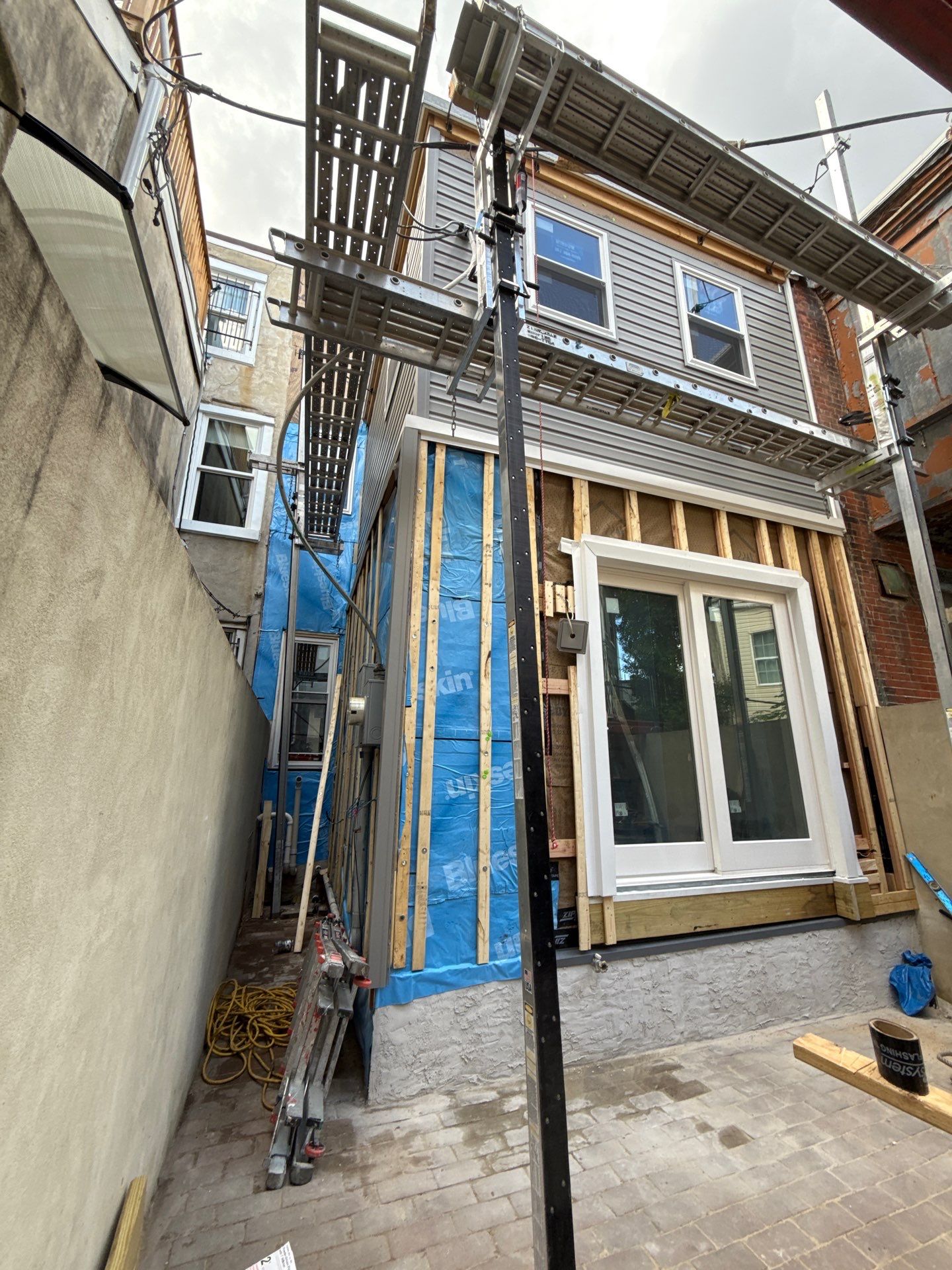 Back Wall & Fiberglass Roof deck Remediation by Philadelphia Quality Roofing