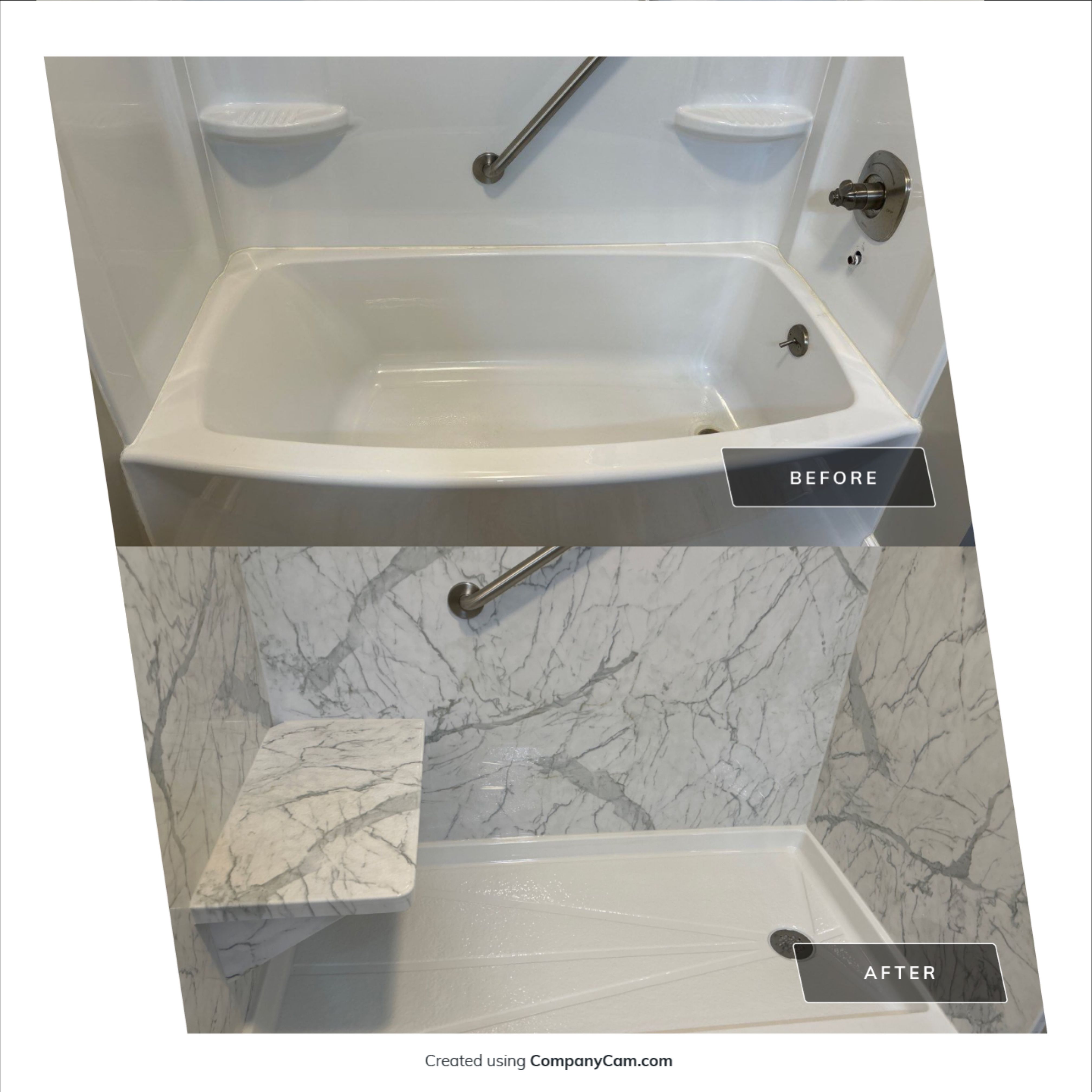 Tub to Walk In Shower by BathPlanet SW Virginia