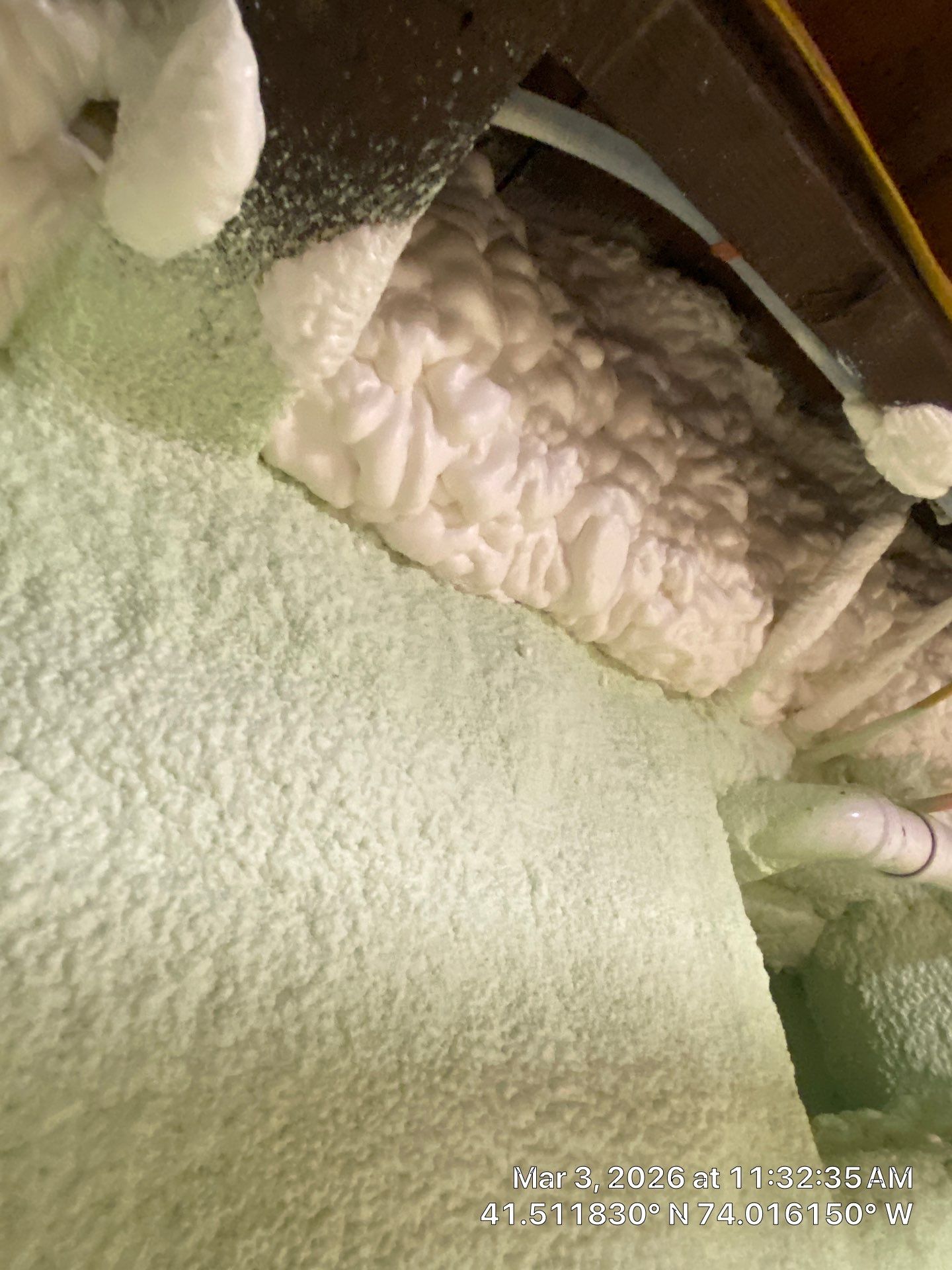 Attic Insulation using open cell spray foam by NYS Foam & Energy