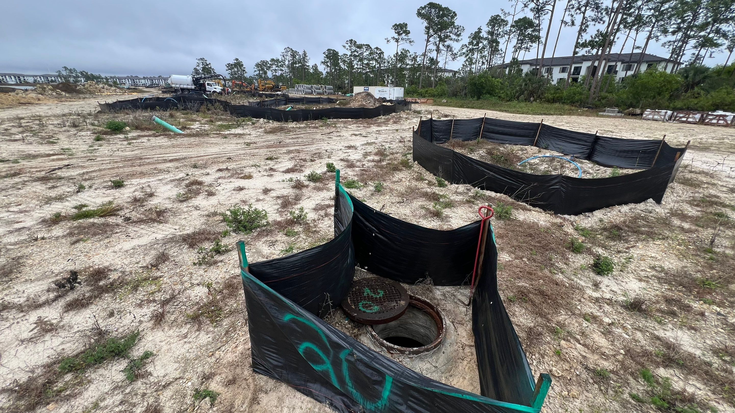 New Residential Construction Community Sewer System Cleaning by Don Mar, Inc. Storm Water Solutions