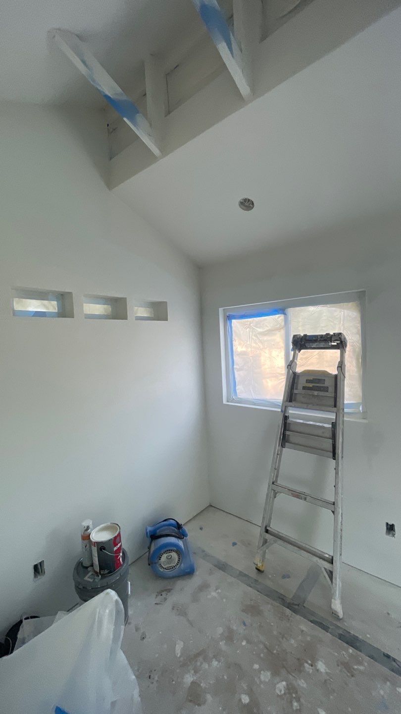 Outdoor Office Shed Interior Remodel in Longwood: From Drywall to Paint by HandyMangum