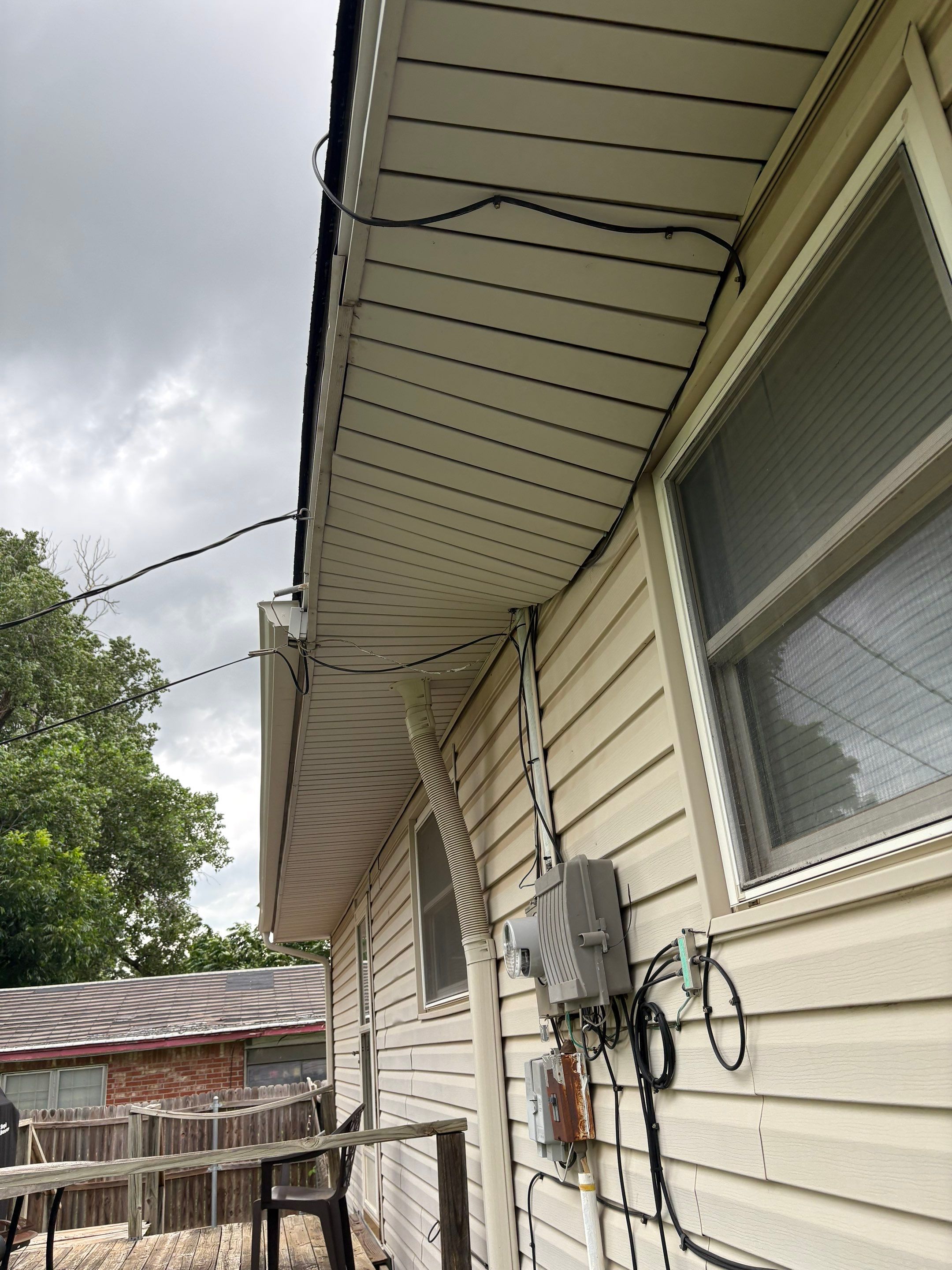 roof & soffit replacement in Midwest City by McCann's Roofing and Construction