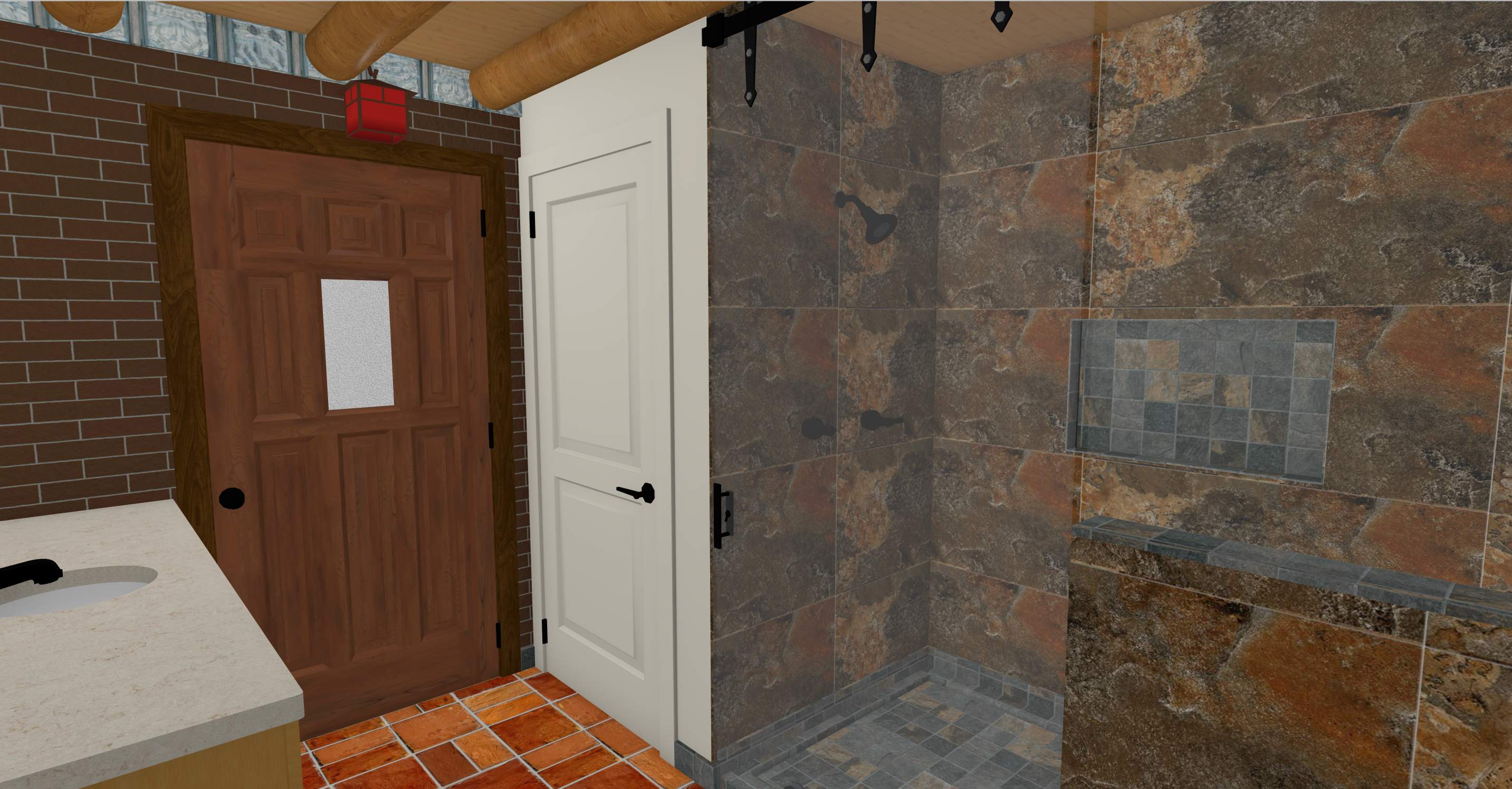 Southwestern Bathroom Remodel by Rio Grande Building & Storage
