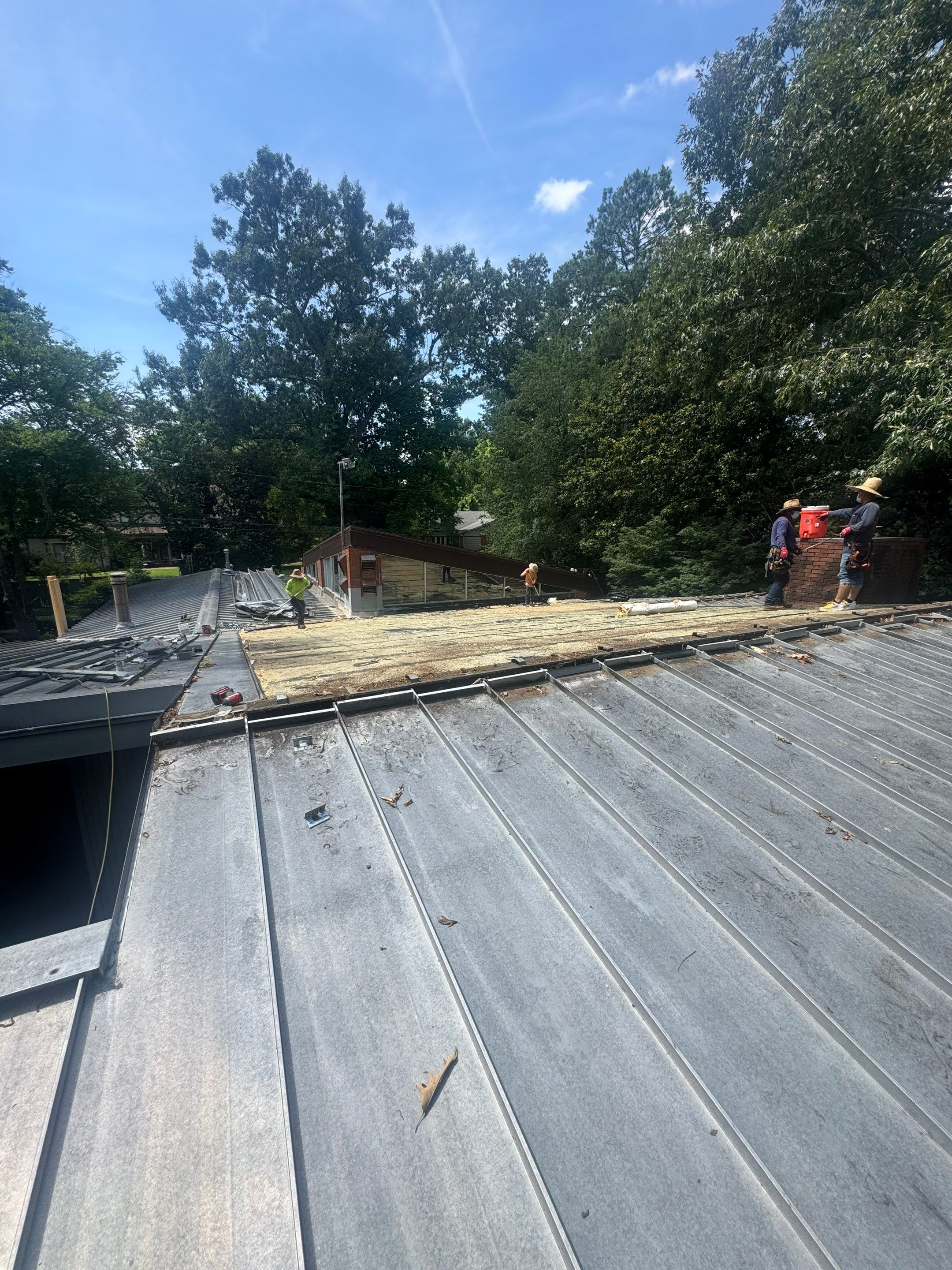 Residential Standing Seam Metal Roof and Membrane Replacement in Memphis by Revival Roofing Services