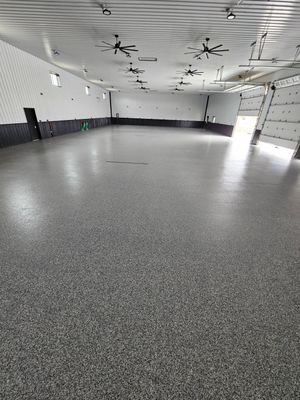 Gravel Pole Barn Concrete Coating