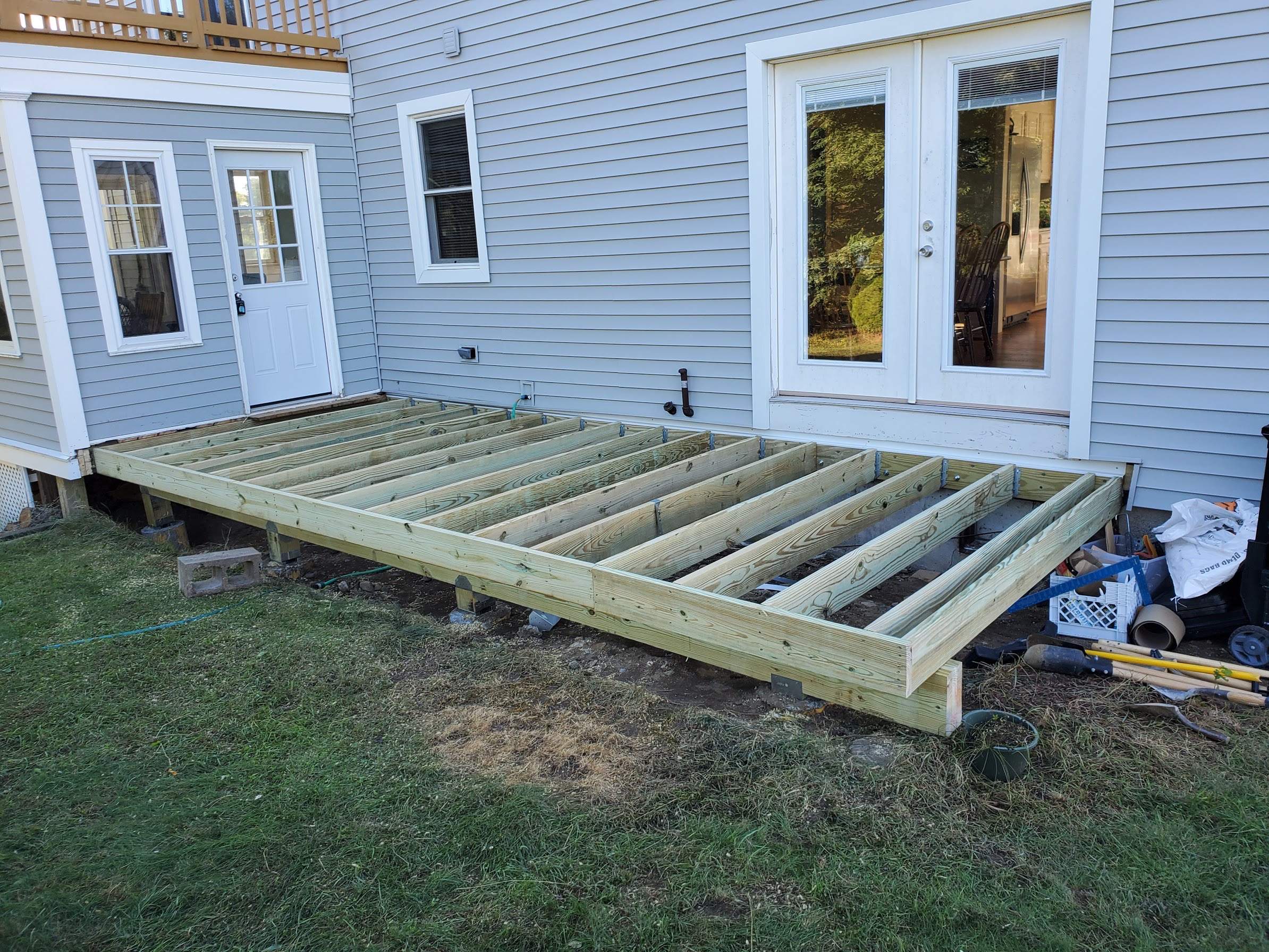Porch/Deck Construction using PT Decking by UBrothers Construction