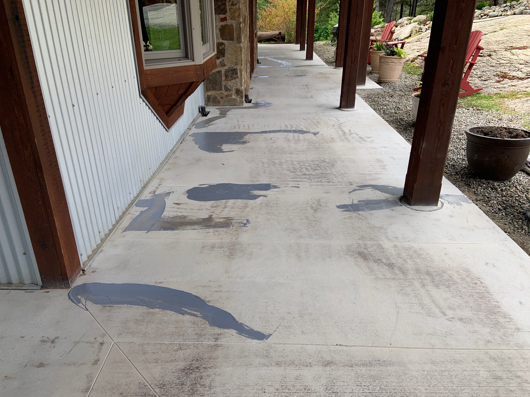 Patio Transformation using Mt Everest by Croc Coatings, LLC