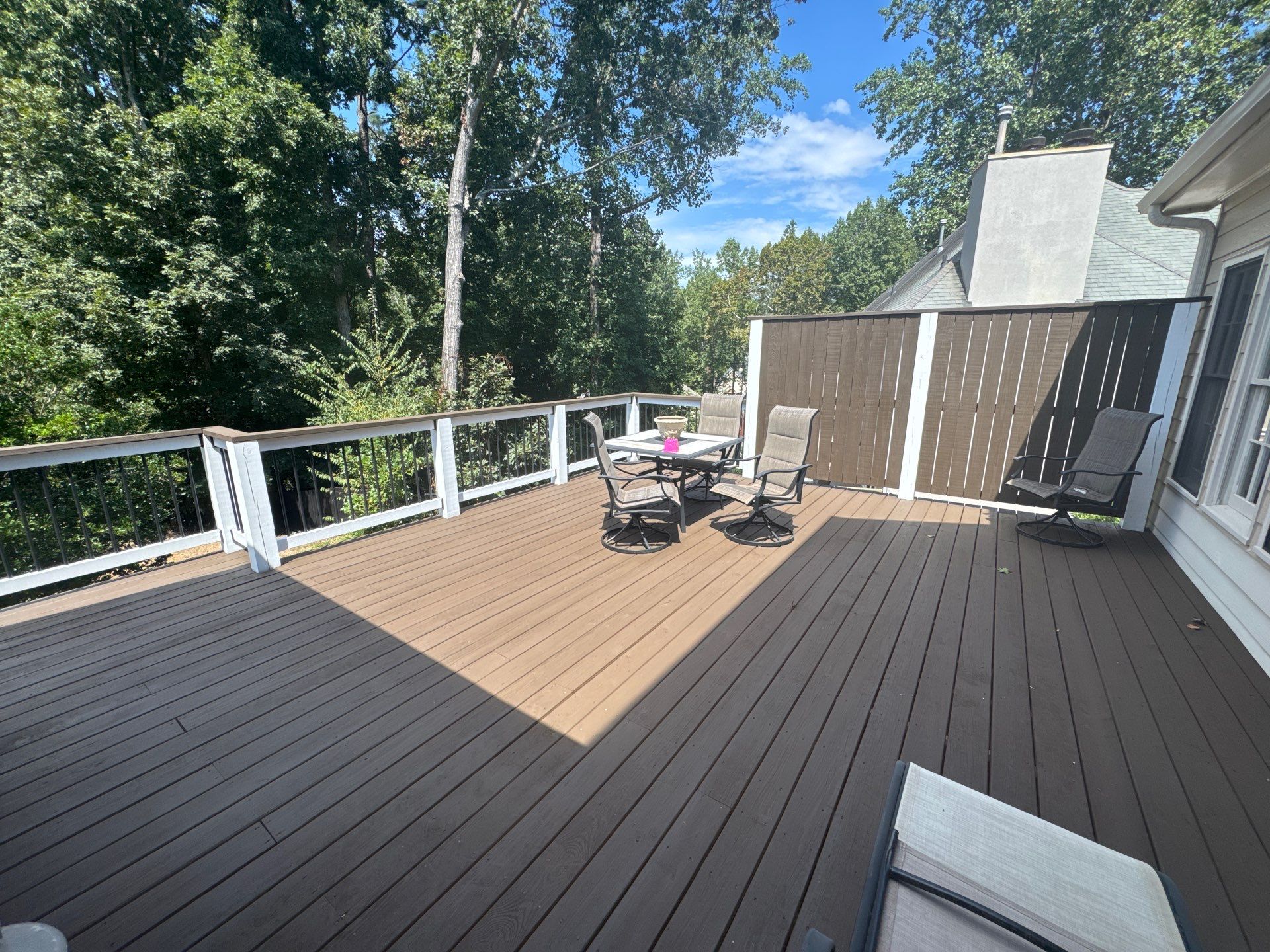 Modern Deck and Staircase Refinishing in Acworth, Georgia by Swift Home Renovations