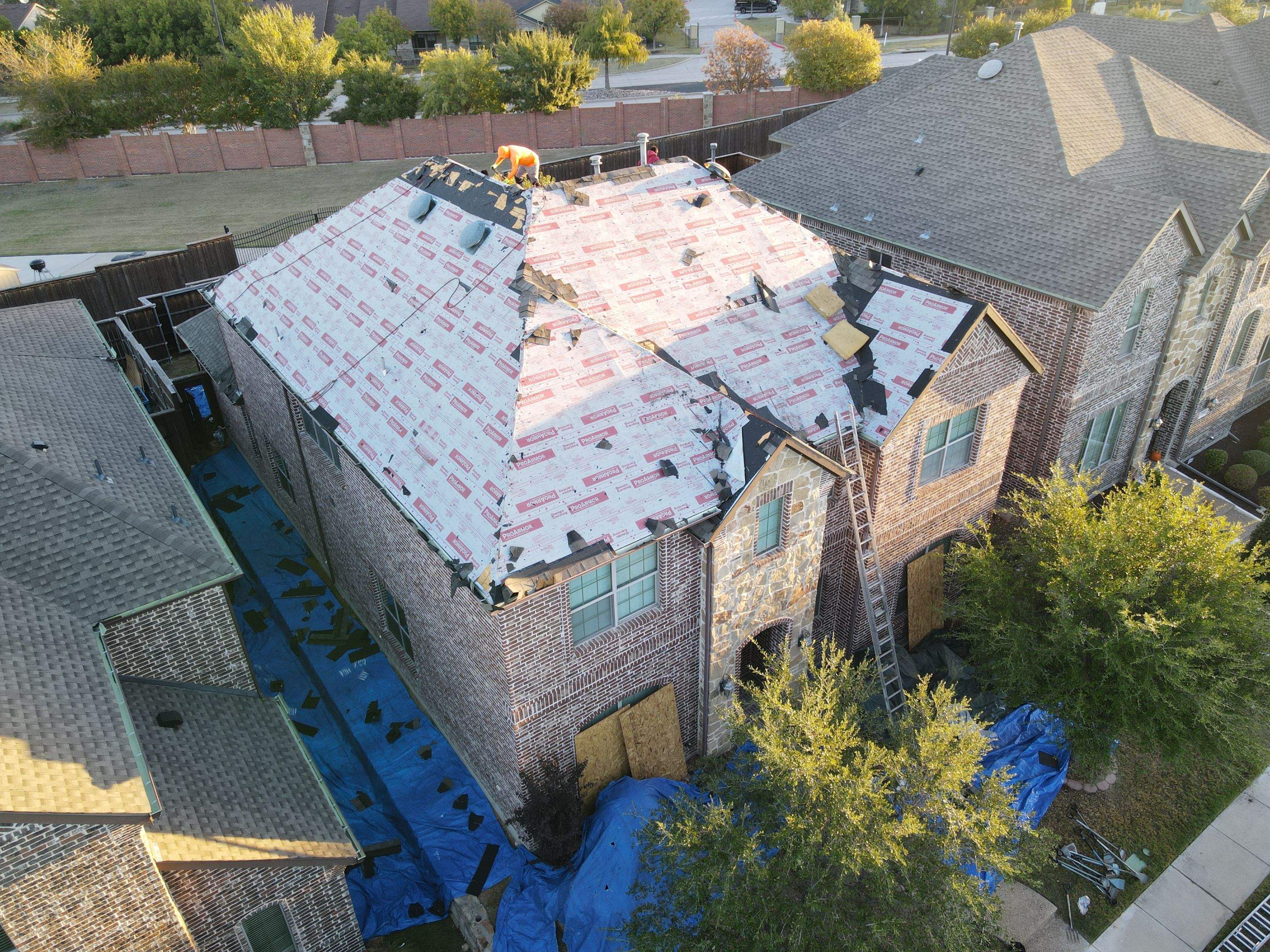Residential Roofing Installation using GAF Timberline HDZ by Lighthouse Contractors