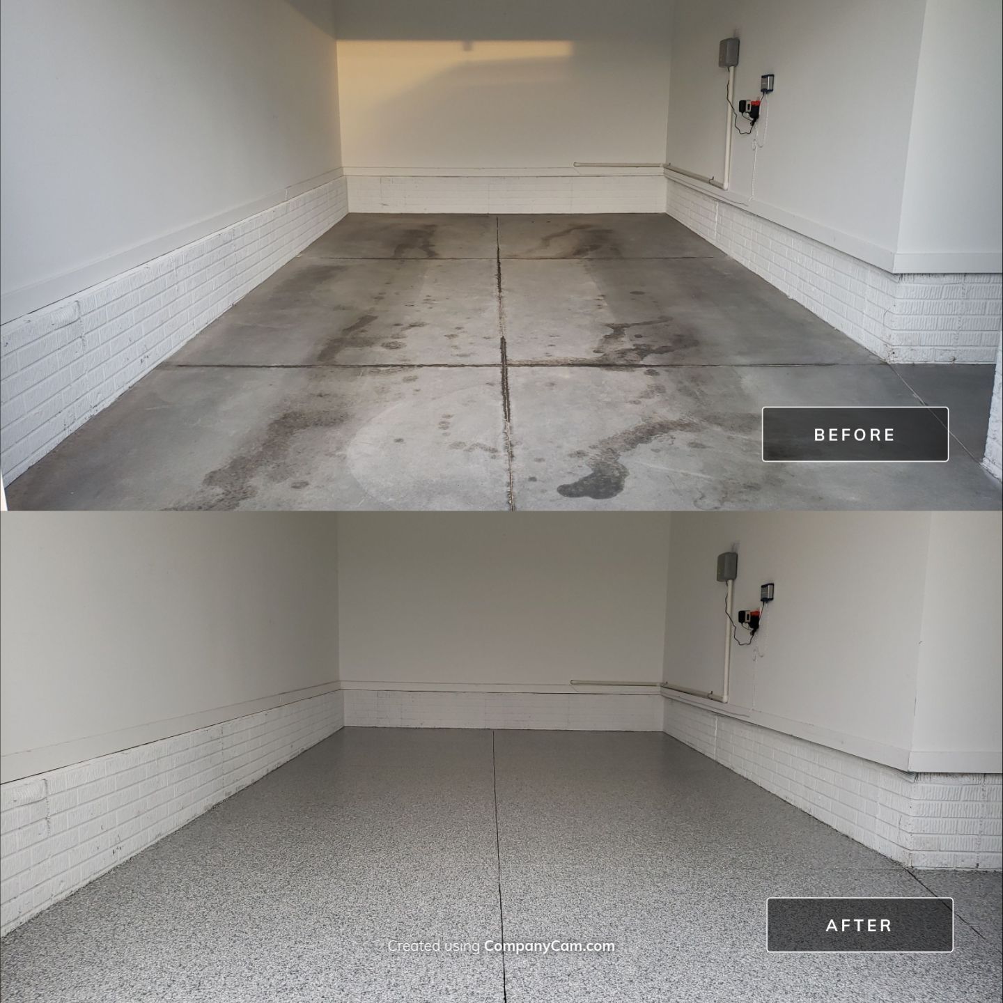 Waukee Slate Stone Garage Coating by Revival Concrete Coatings