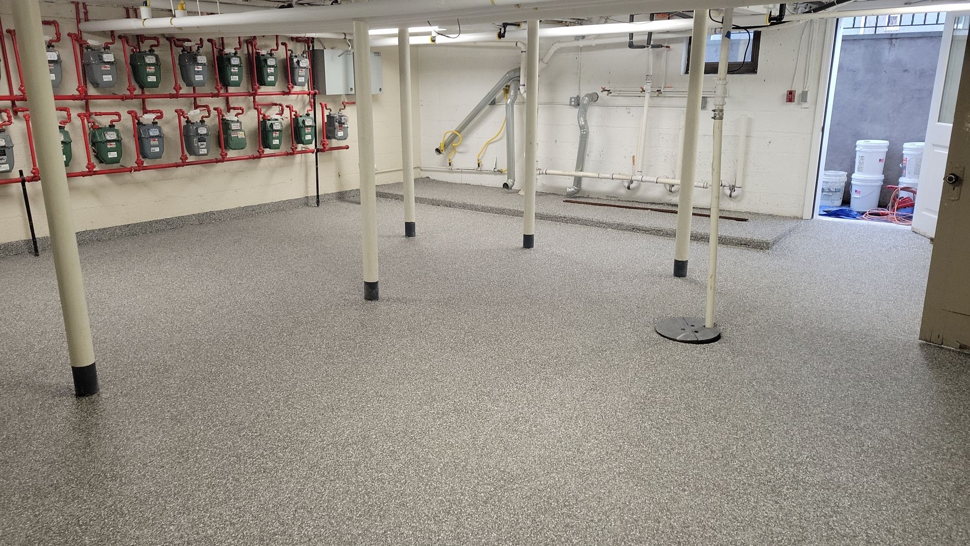 Laundry Room Floor Coating using Penntek- Silver Creek by Spectrum Painting, LLC