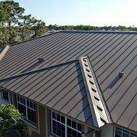24ga 1.5" Mechanical Seam Buckskin  by Total Roofing System The Metal Roof Experts
