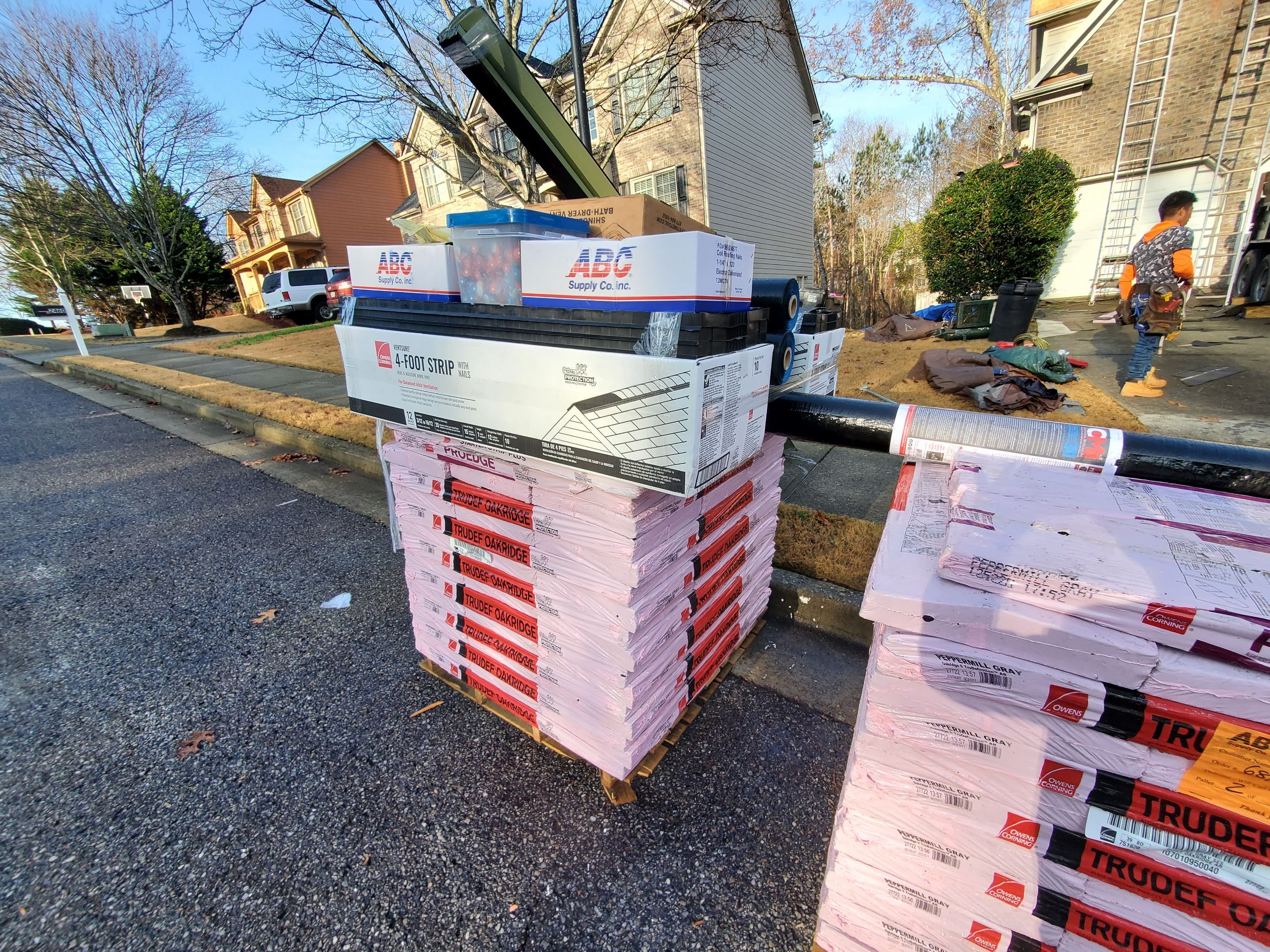 Residential Roofing Installation using Owens Corning by Inspector Roofing and Restoration