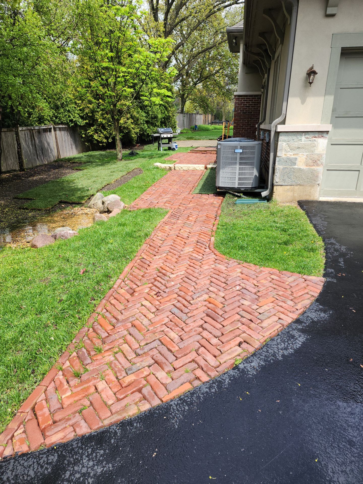 bluestone using Algaecide, soft wash soap by Northern Power Washing LLC.