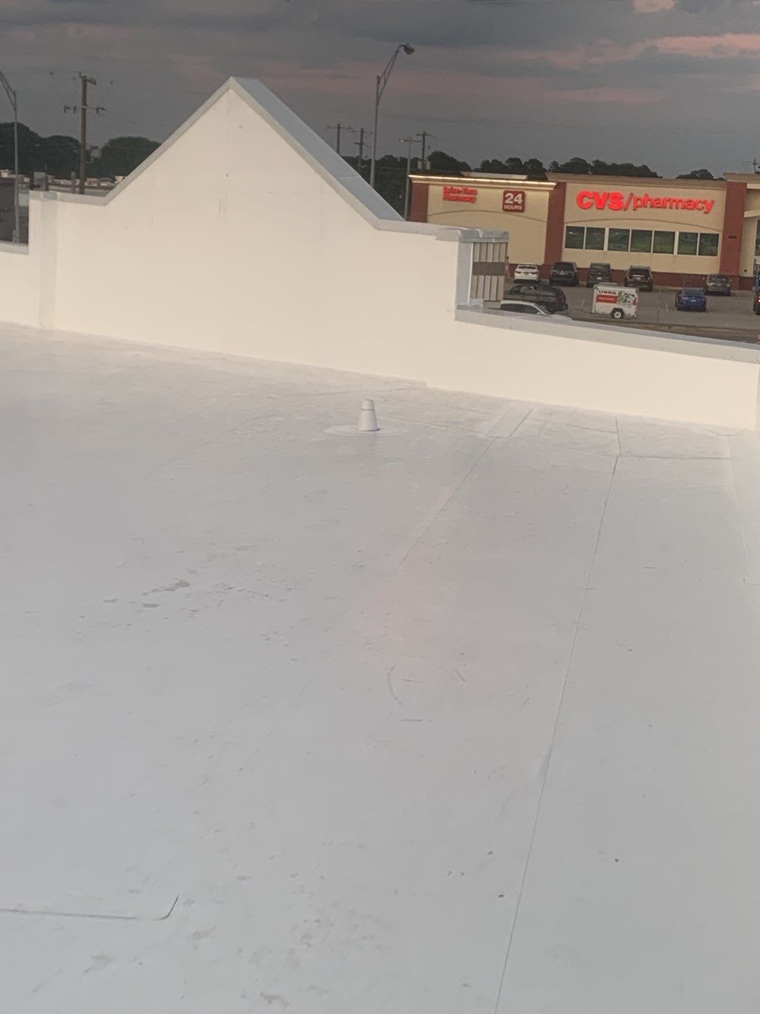 Commercial Roofing Installation using 50 mil PVC by Hostetler Roofing