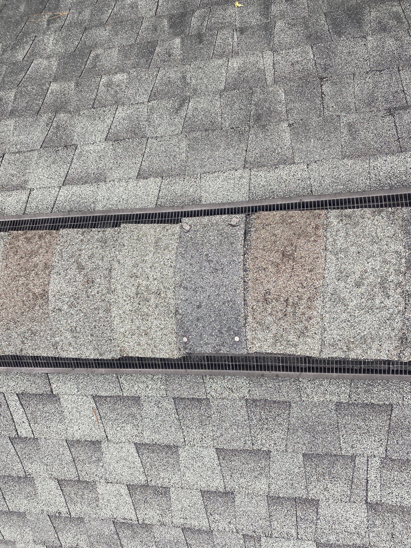 Hail Damage using Owen's Corning Duration (Lifetime) Shingles by Roof Repair Company
