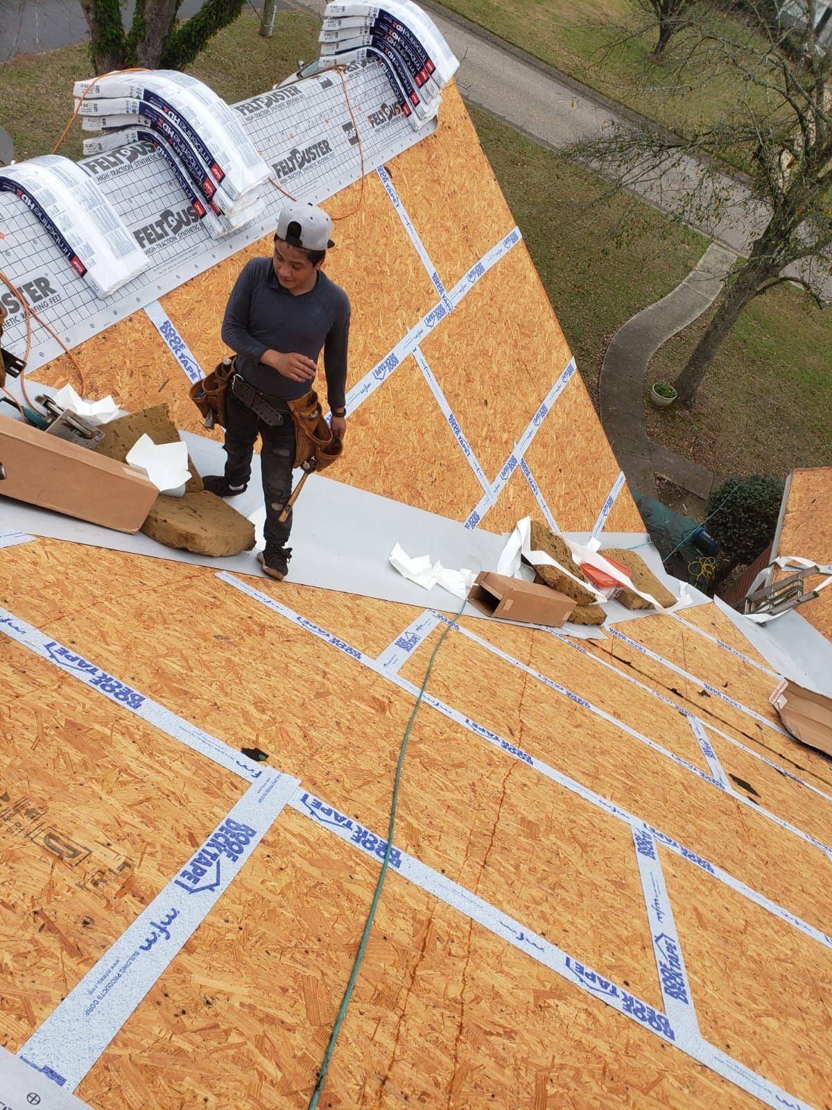 Residential Roofing Installation using Roof Replacement by American Roofing & Construction LLC