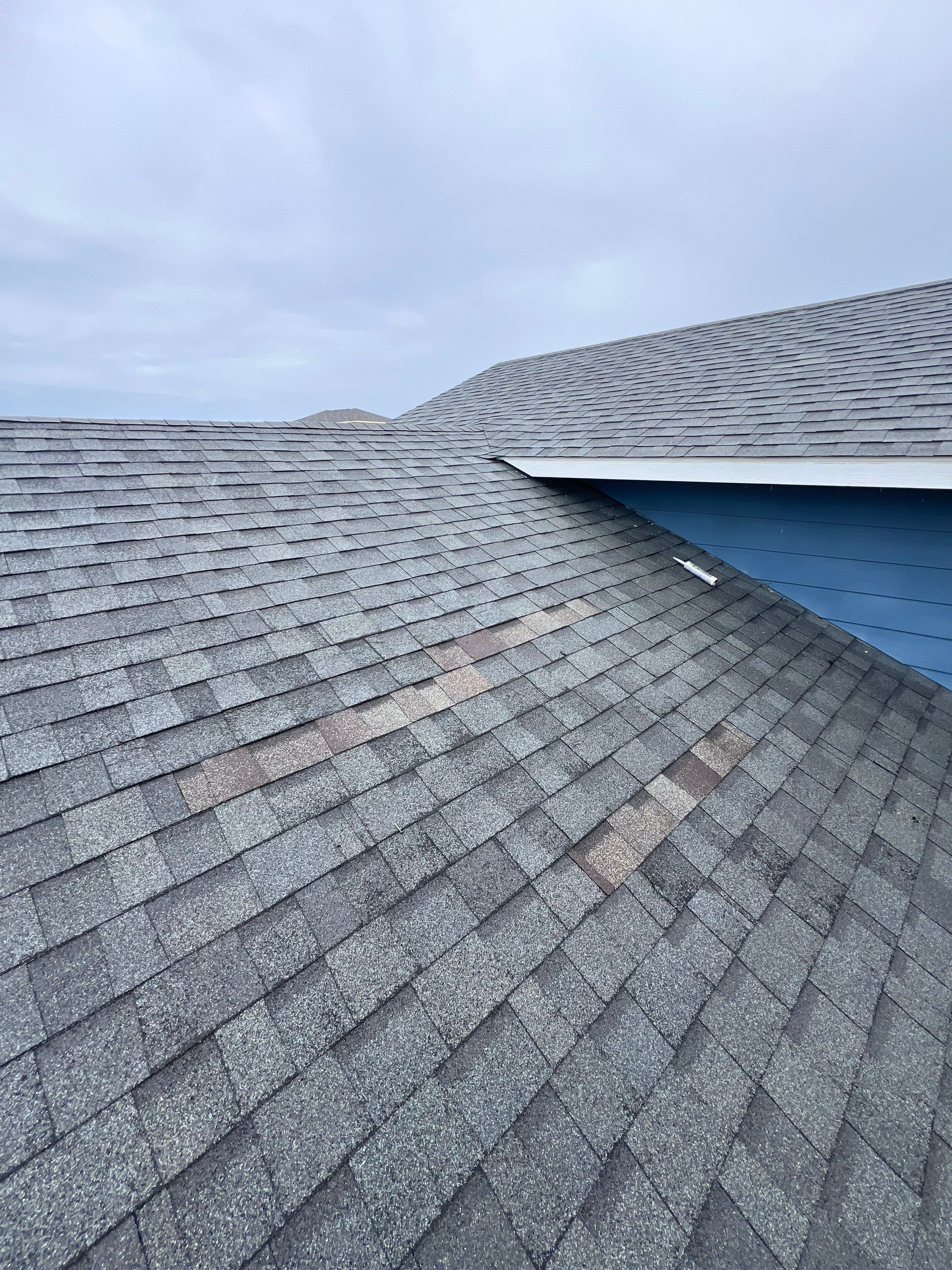 Hail Damage using Owen's Corning Duration (Lifetime) Shingles by Roof Repair Company
