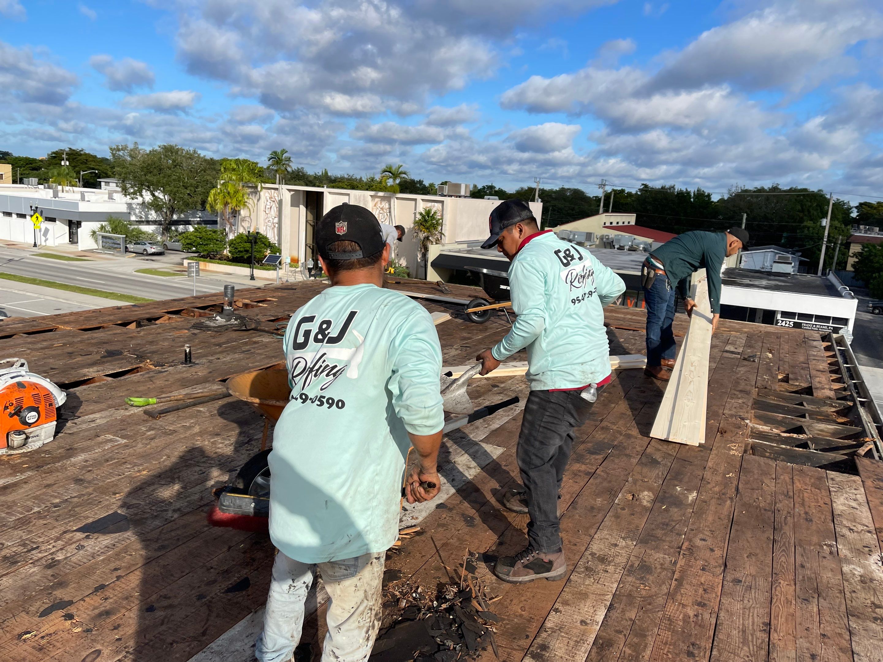 Hollywood Blvd., Hollywood, FL by G&J Roofing 