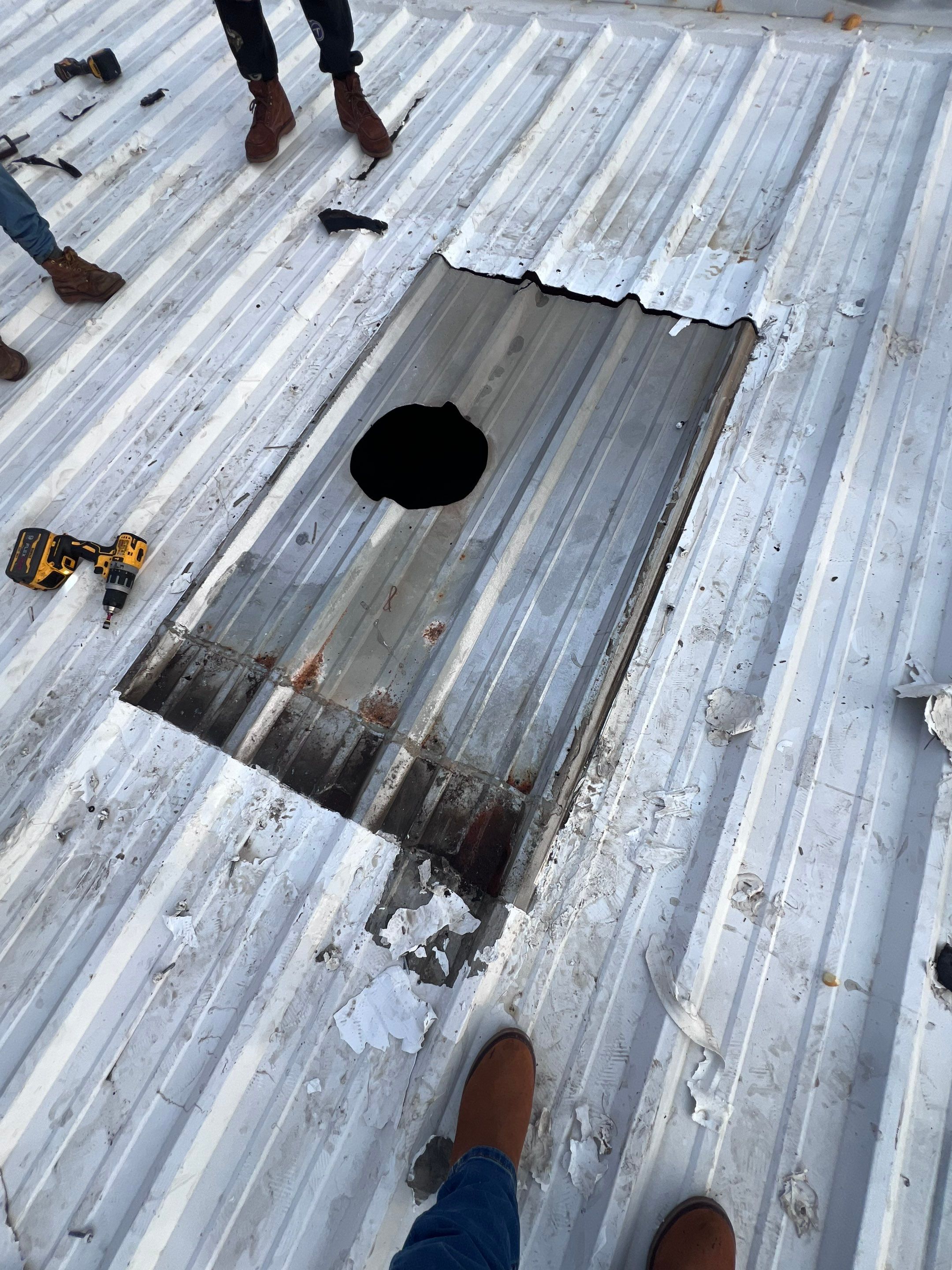 Commercial Roofing Repair using Metal by Roof Repair Company