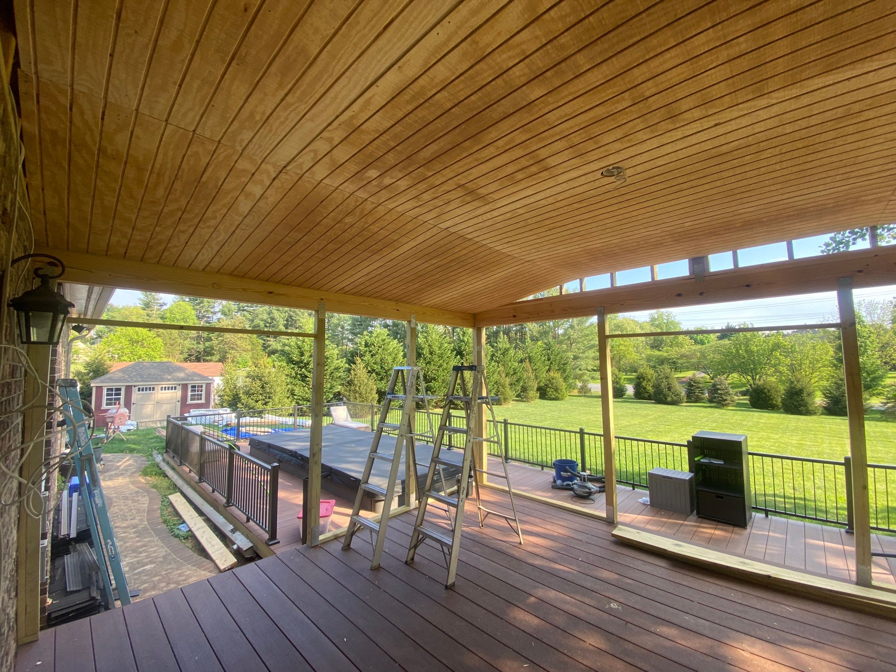 Deck/Screen porch Transformation using Timbertech by The Smet Companies, LLC