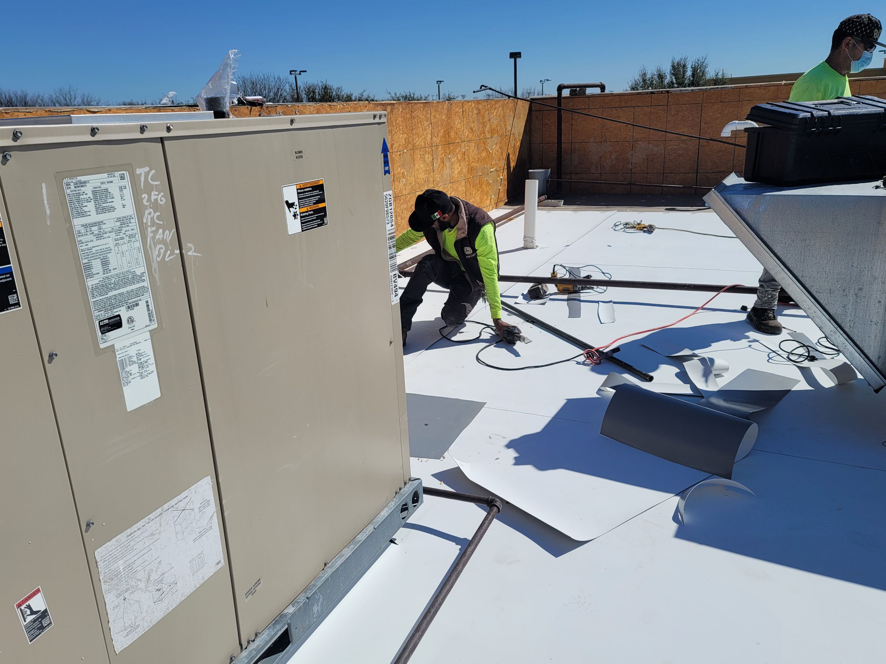 TPO Commercial Roofing Installation by 3:16 Roofing and Construction