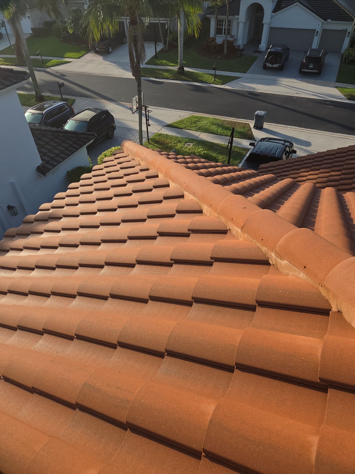 Clay Tile Roof Repair and Ridge Cap Maintenance in Boca Raton by Aastro Roofing