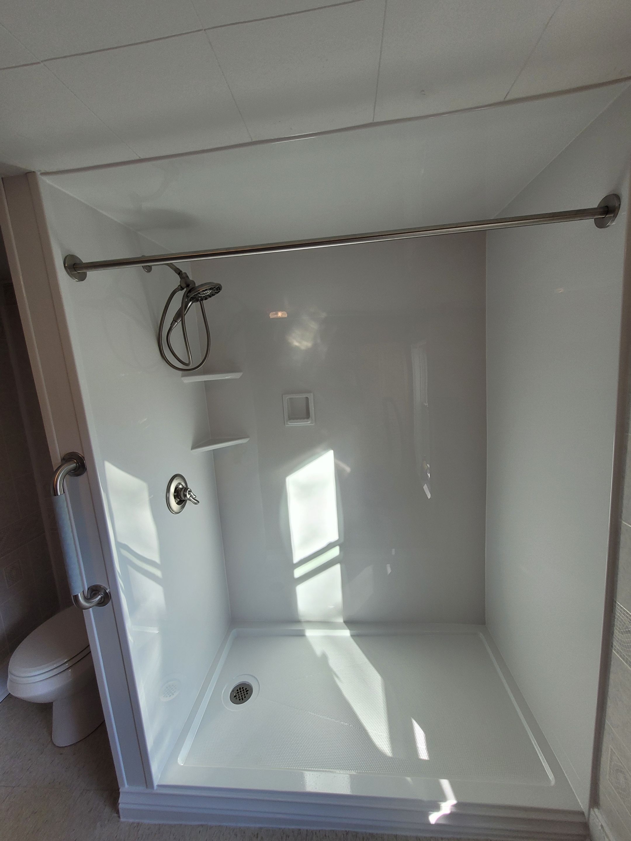 Tub to Walk-In Shower Installation in Maryland, NY by Yankee Home Improvement