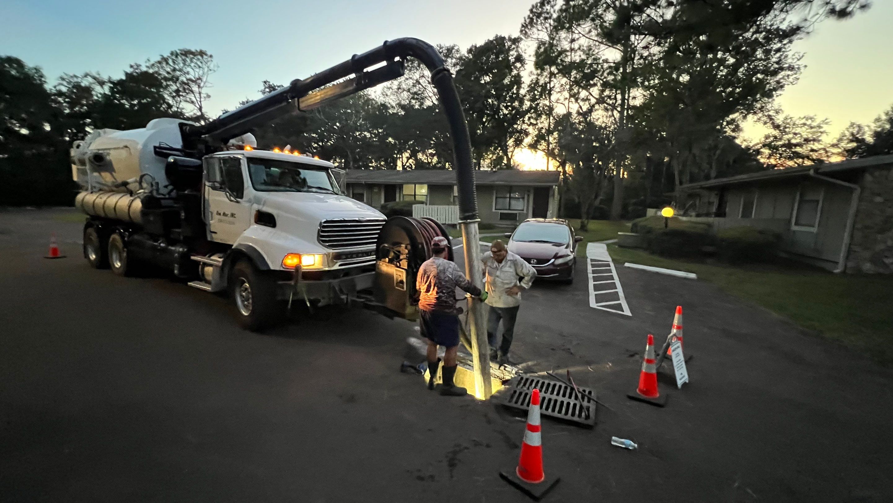Apartment Complex Storm Water System Cleaning and Maintenance by APS Power & Water