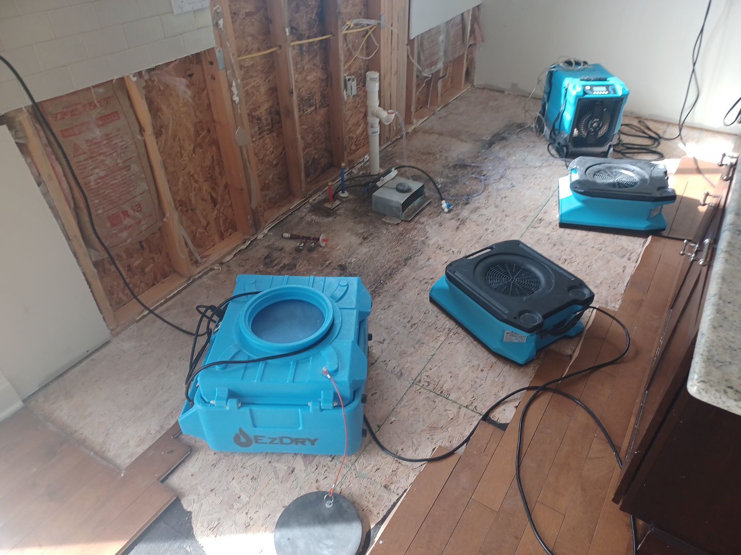 Project in West Bloomfield Township by EzDry Water Mitigation & Property Restoration