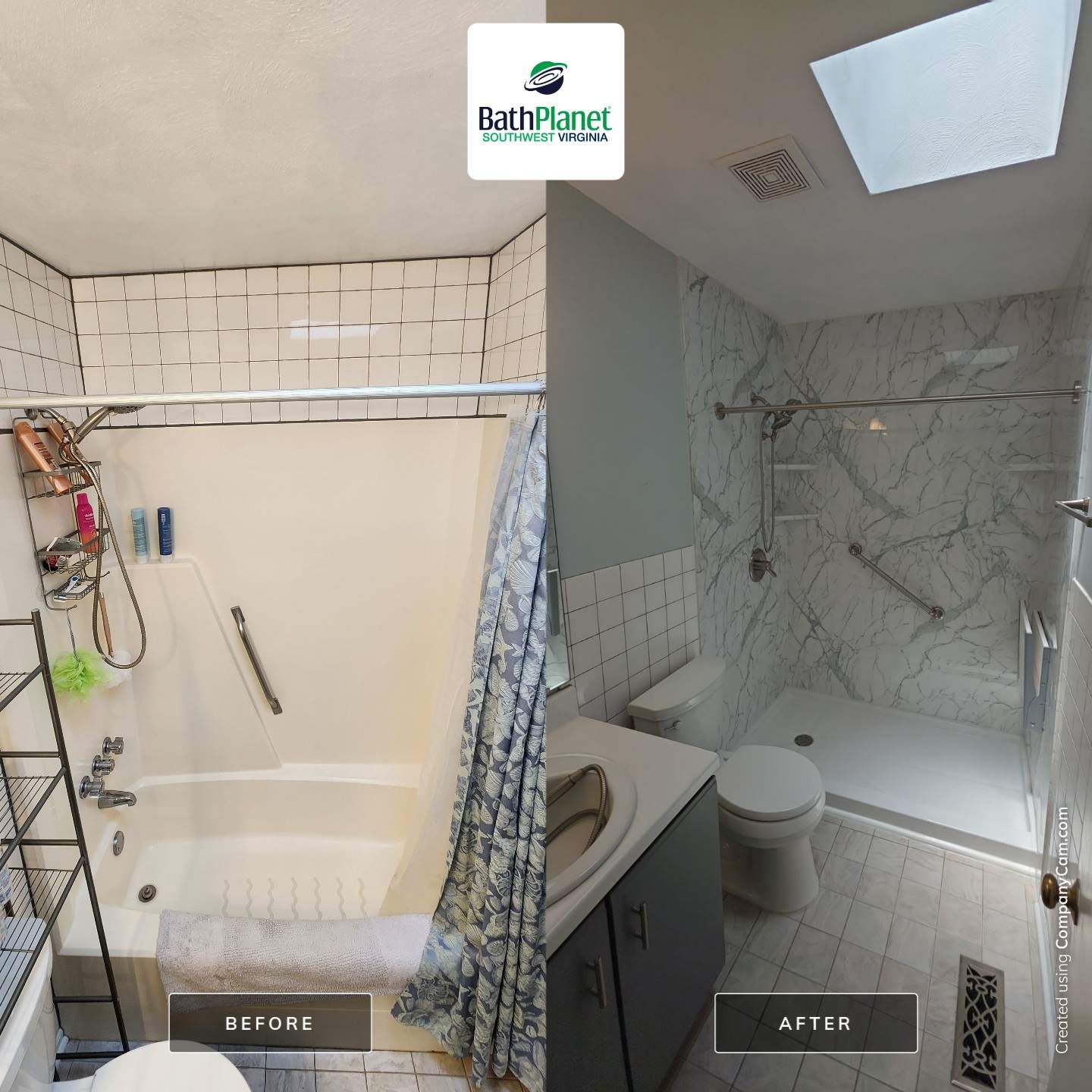 Tub to Shower by BathPlanet SW Virginia