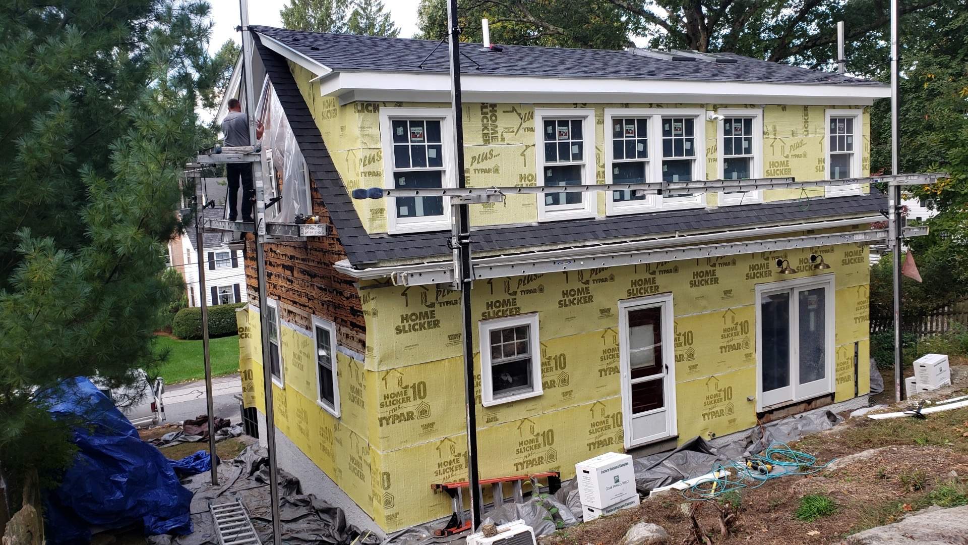 Siding Installation using Red Cedar by UBrothers Construction
