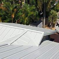 .032 Aluminum 1.5" Mechanical Seam Solar White 