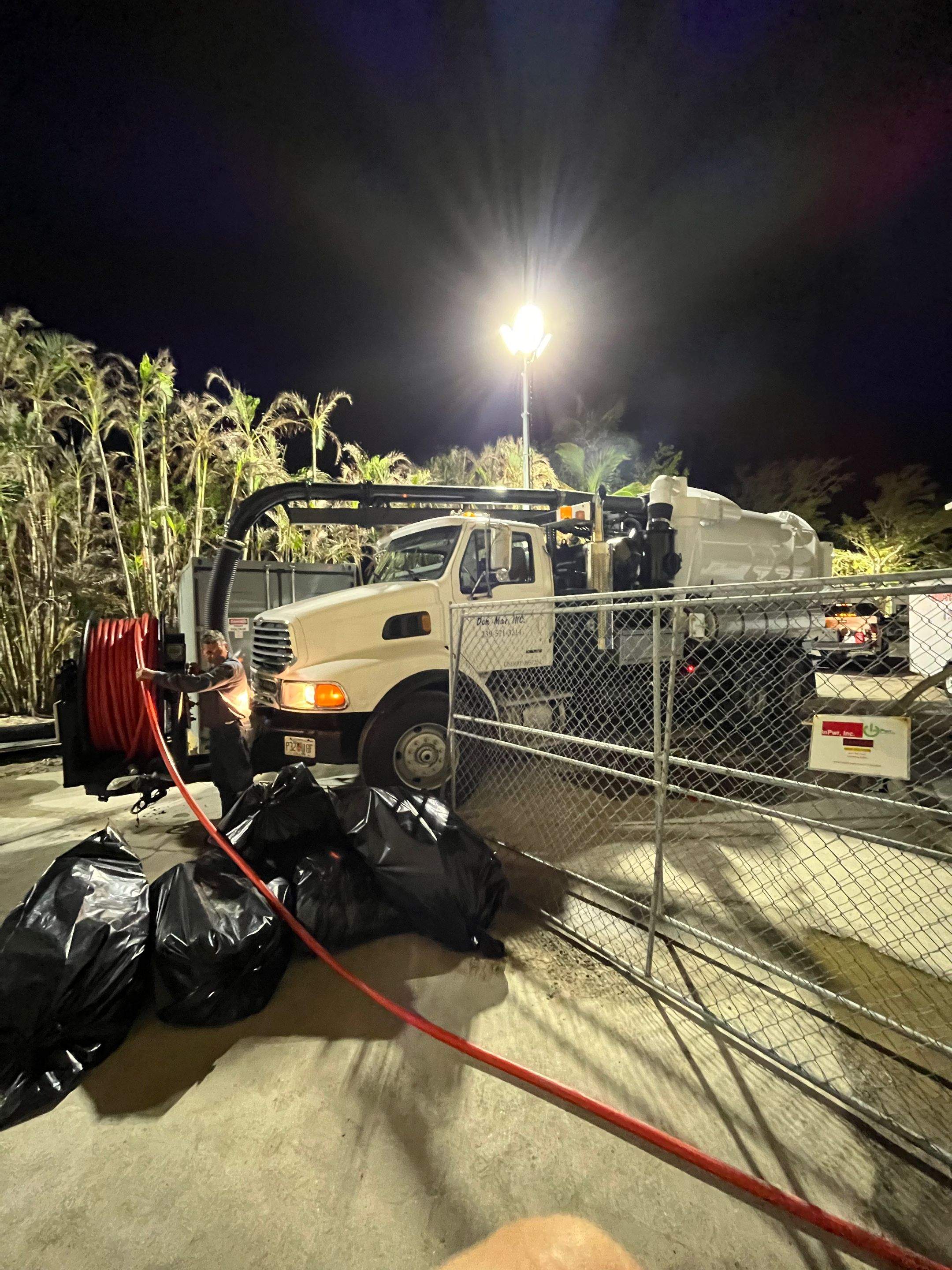 Ritz-Carlton NW Service Area Drain Cleaning by APS Power & Water