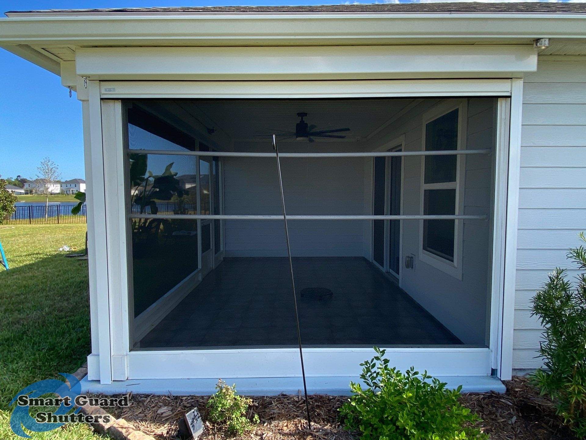 Hurricane Protection in White by Smart Guard Shutters